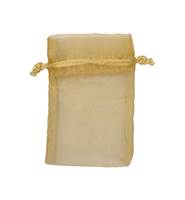 GOLD ORGANZA DRAWSTRING BAGS 27221-BX